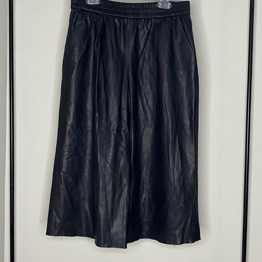 Faux Leather Culottes